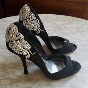 RSVP Pearl and Jewel Adorned Stilettos